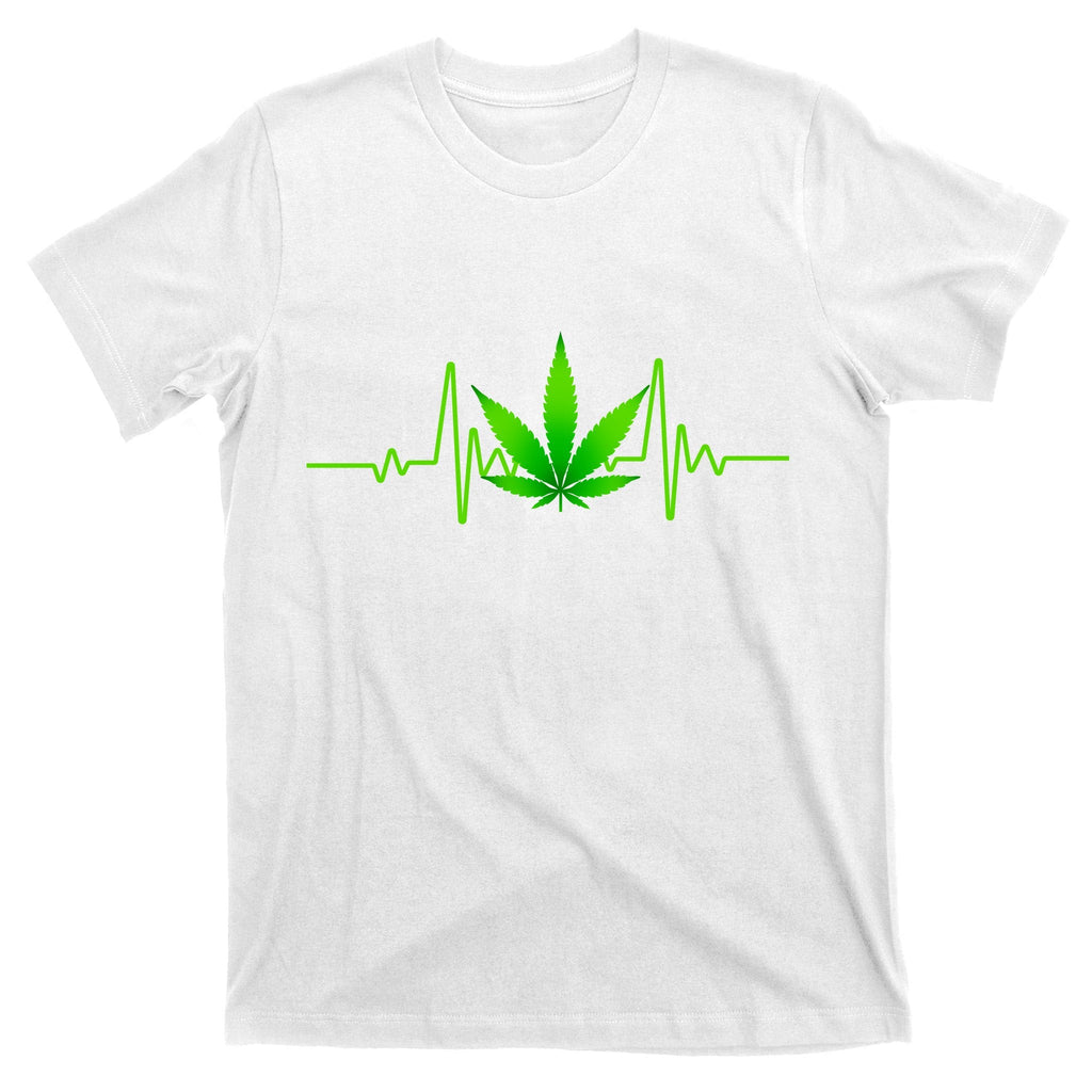 Heartbeat Weed Pulse T-Shirt product image 11