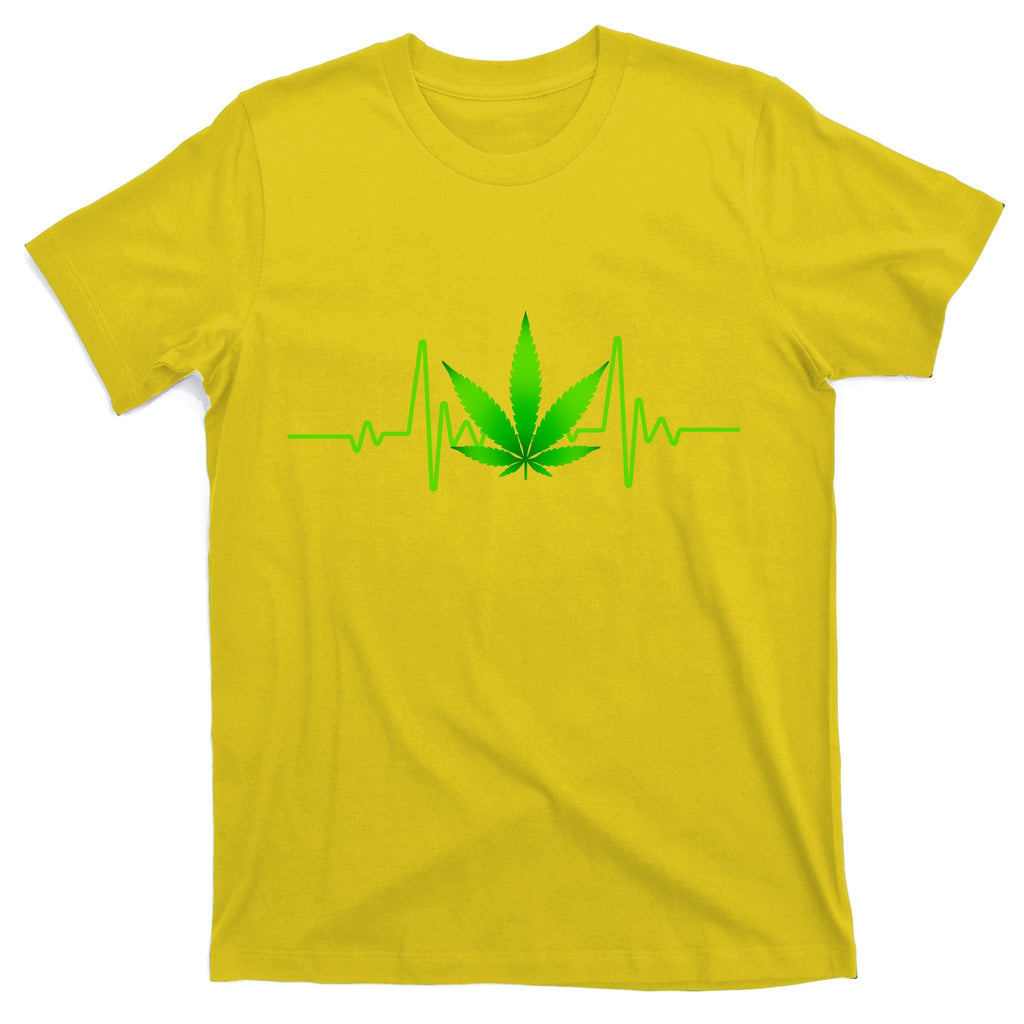 Heartbeat Weed Pulse T-Shirt product image 3