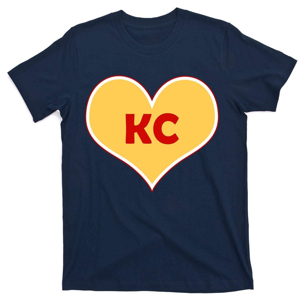I Love Kansas City KC Football Heart T-Shirt product image 1