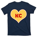 I Love Kansas City KC Football Heart T-Shirt product image 1