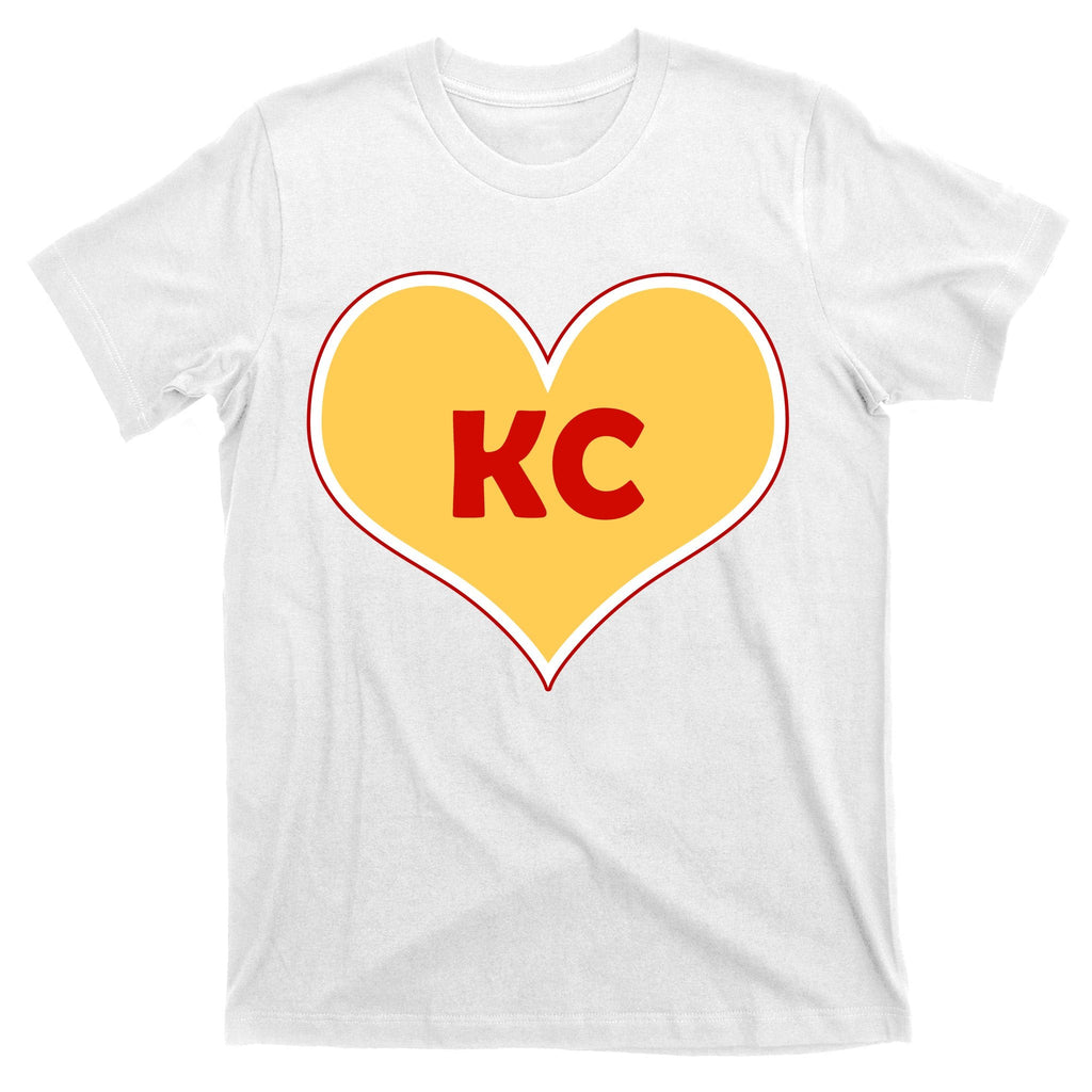 I Love Kansas City KC Football Heart T-Shirt product image 11