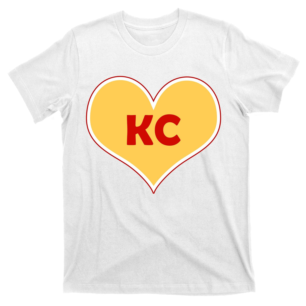I Love Kansas City KC Football Heart T-Shirt product image 11