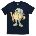 Ice Cream Drip Baseball Spots Retro T-Shirt product image 1