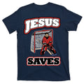 Jesus Saves Hockey Goalie T-Shirt product image 1