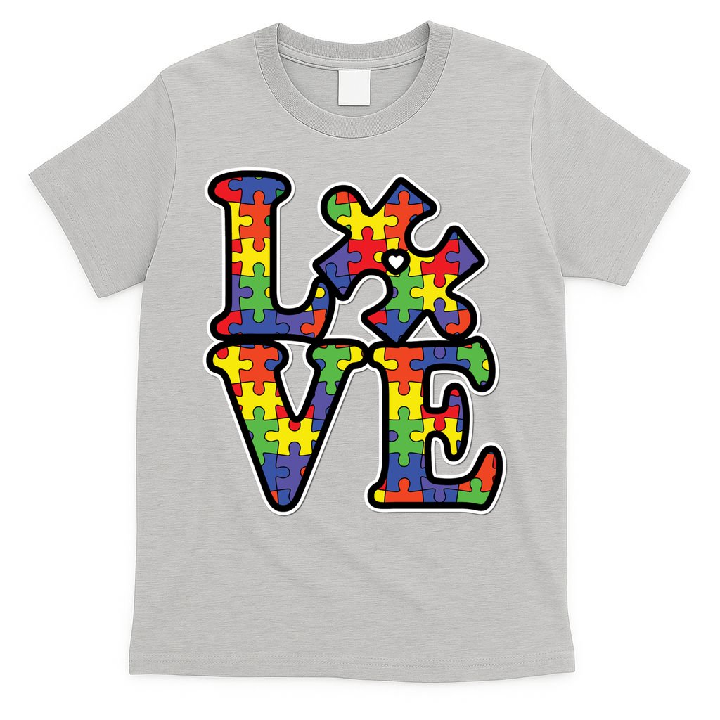 Love Autism Puzzle Piece T-Shirt product image 9
