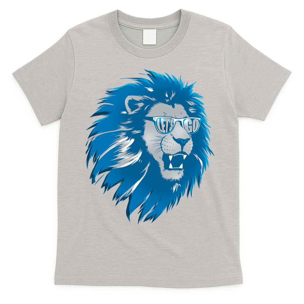 Lets Go Detroit Football Sports Fan T-Shirt product image 9