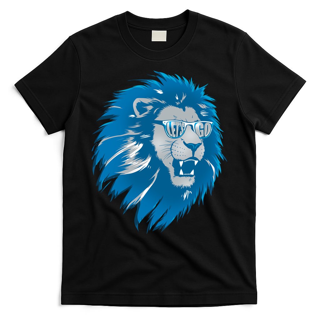 Lets Go Detroit Football Sports Fan T-Shirt product image 7