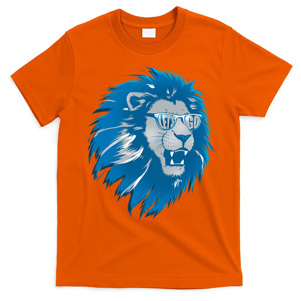 Lets Go Detroit Football Sports Fan T-Shirt product image 5