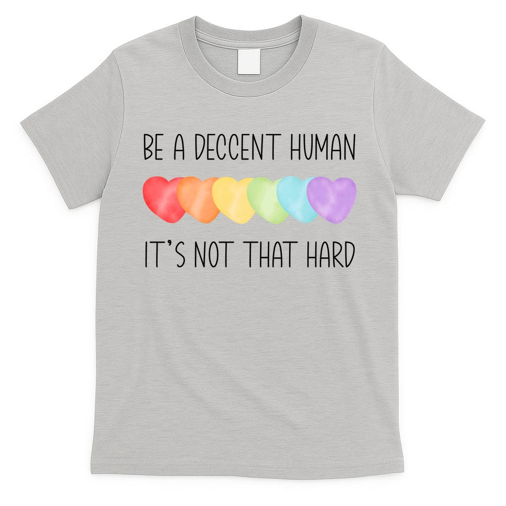 LGBT Heart Retro Be A Decent Human It's Not That Hard product image 5