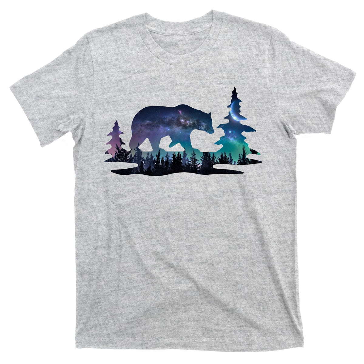 Night Sky Wilderness Bear T-Shirt product image 9