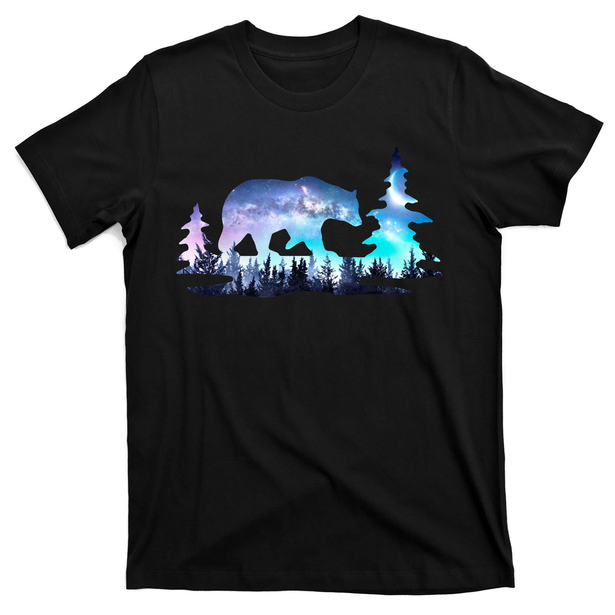 Night Sky Wilderness Bear T-Shirt product image 7