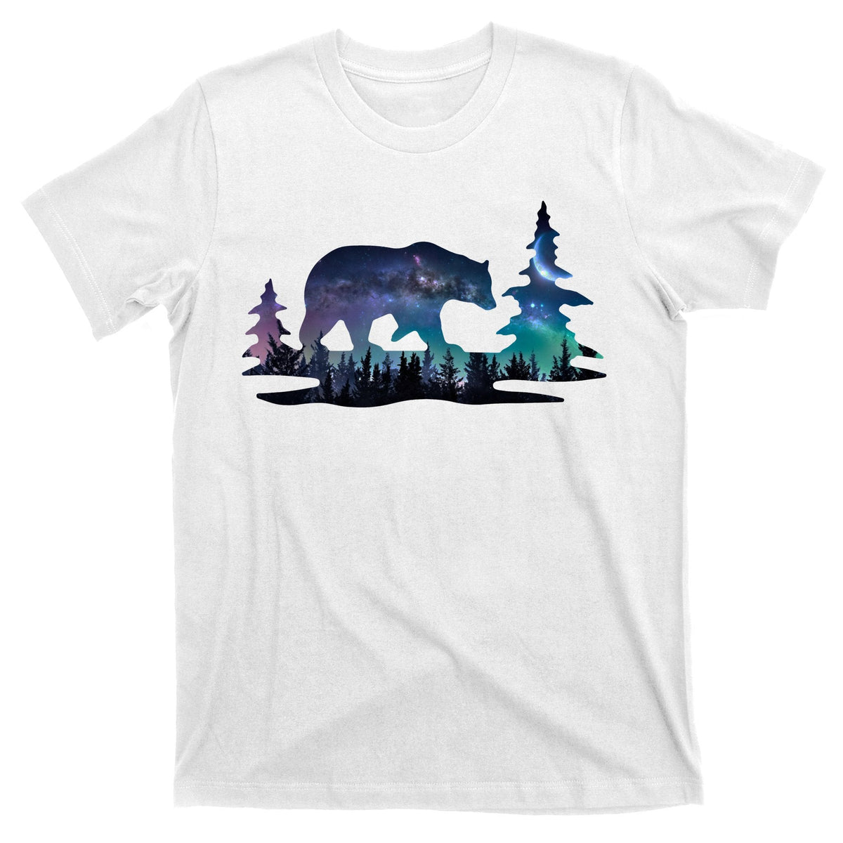 Night Sky Wilderness Bear T-Shirt product image 11