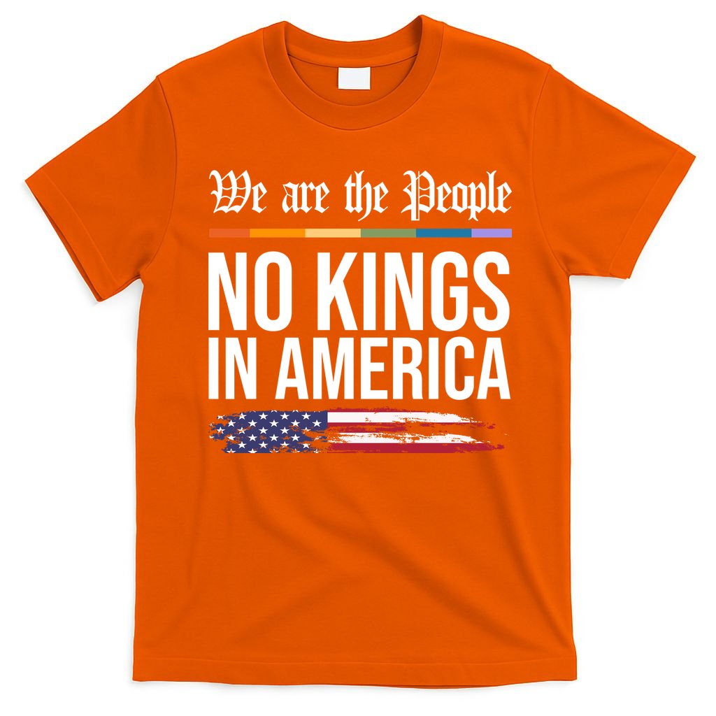 No Kings In America We The People Political Protest T-Shirt product image 3