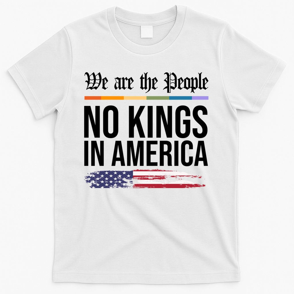 No Kings In America We The People Political Protest T-Shirt product image 6