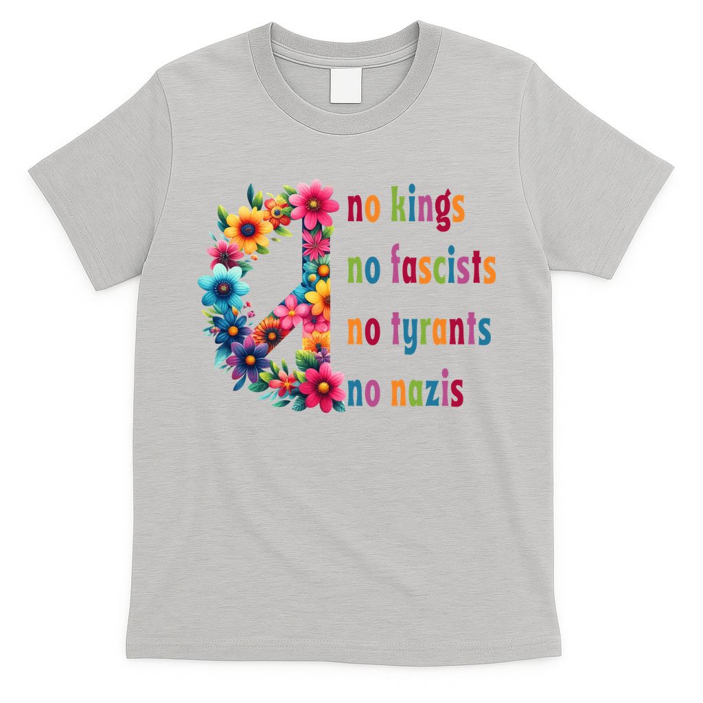 No Kings No Fascists No Tyrants No Nazis T-Shirt product image 5