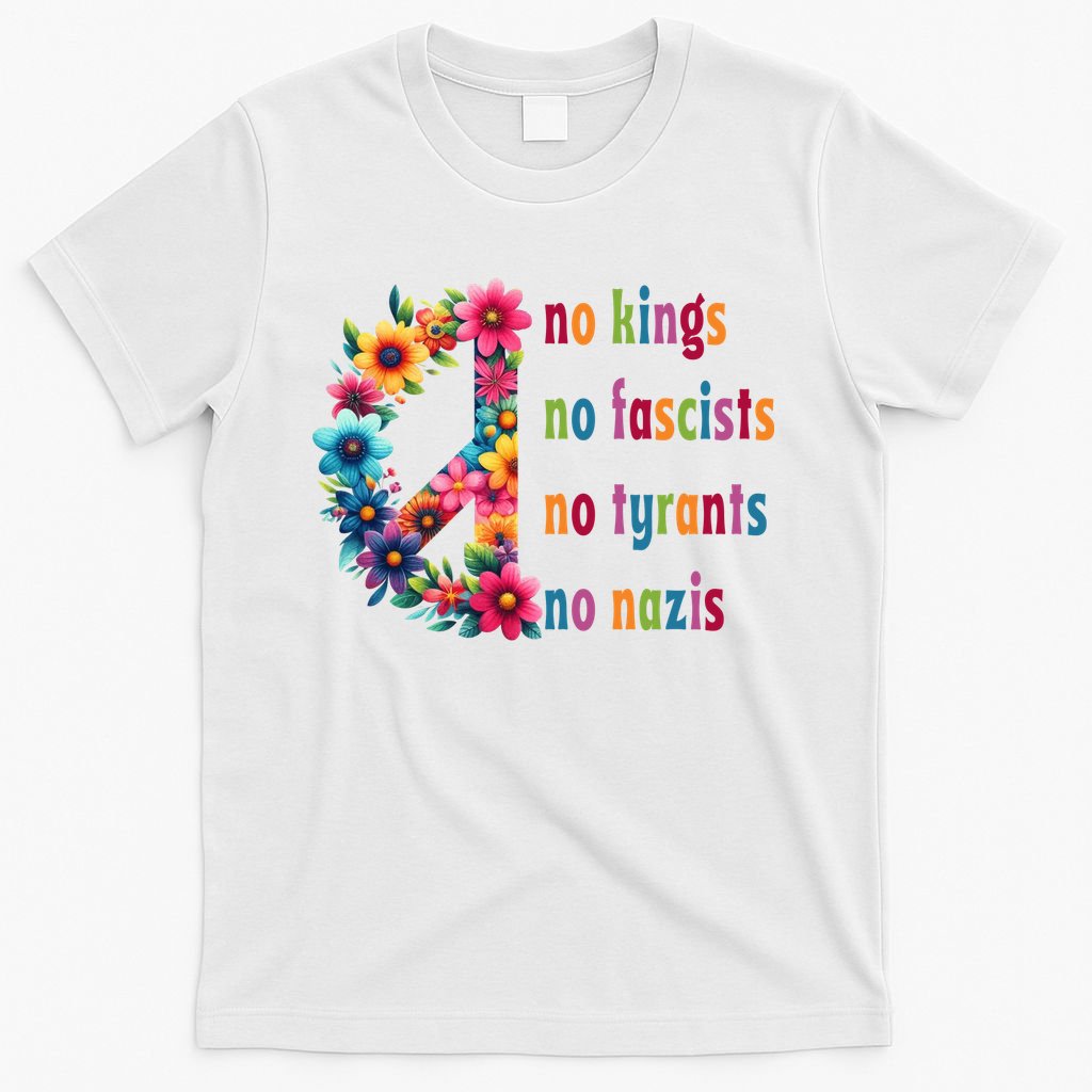 No Kings No Fascists No Tyrants No Nazis T-Shirt product image 6