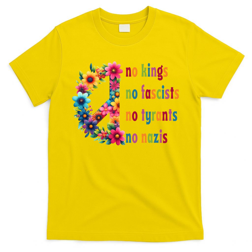 No Kings No Fascists No Tyrants No Nazis T-Shirt product image 2