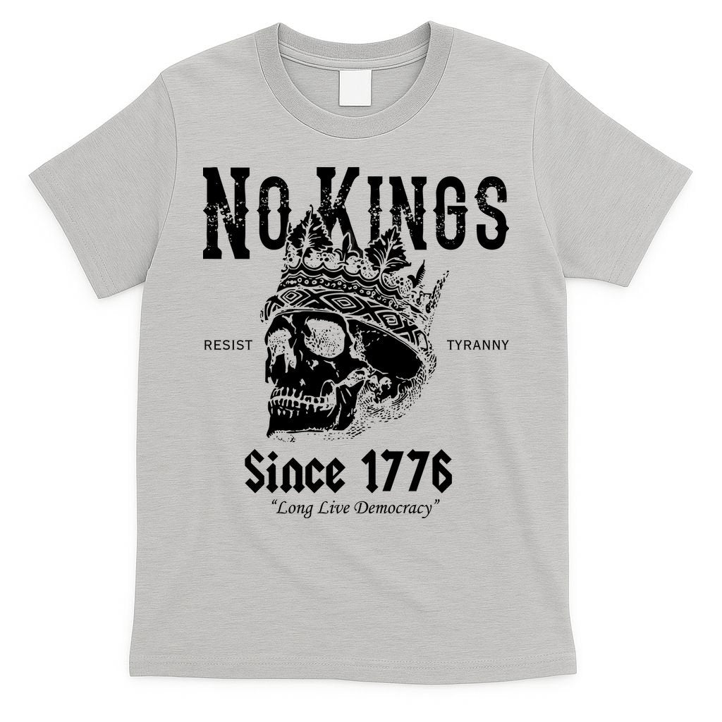 No Kings Since 1776 Skull Resist Long Live Democracy T-Shirt product image 5