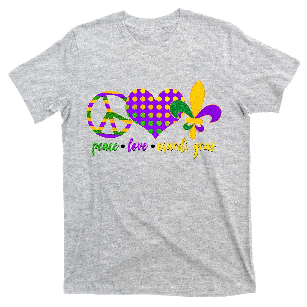 Peace Love Mardi Gras T-Shirt product image 9
