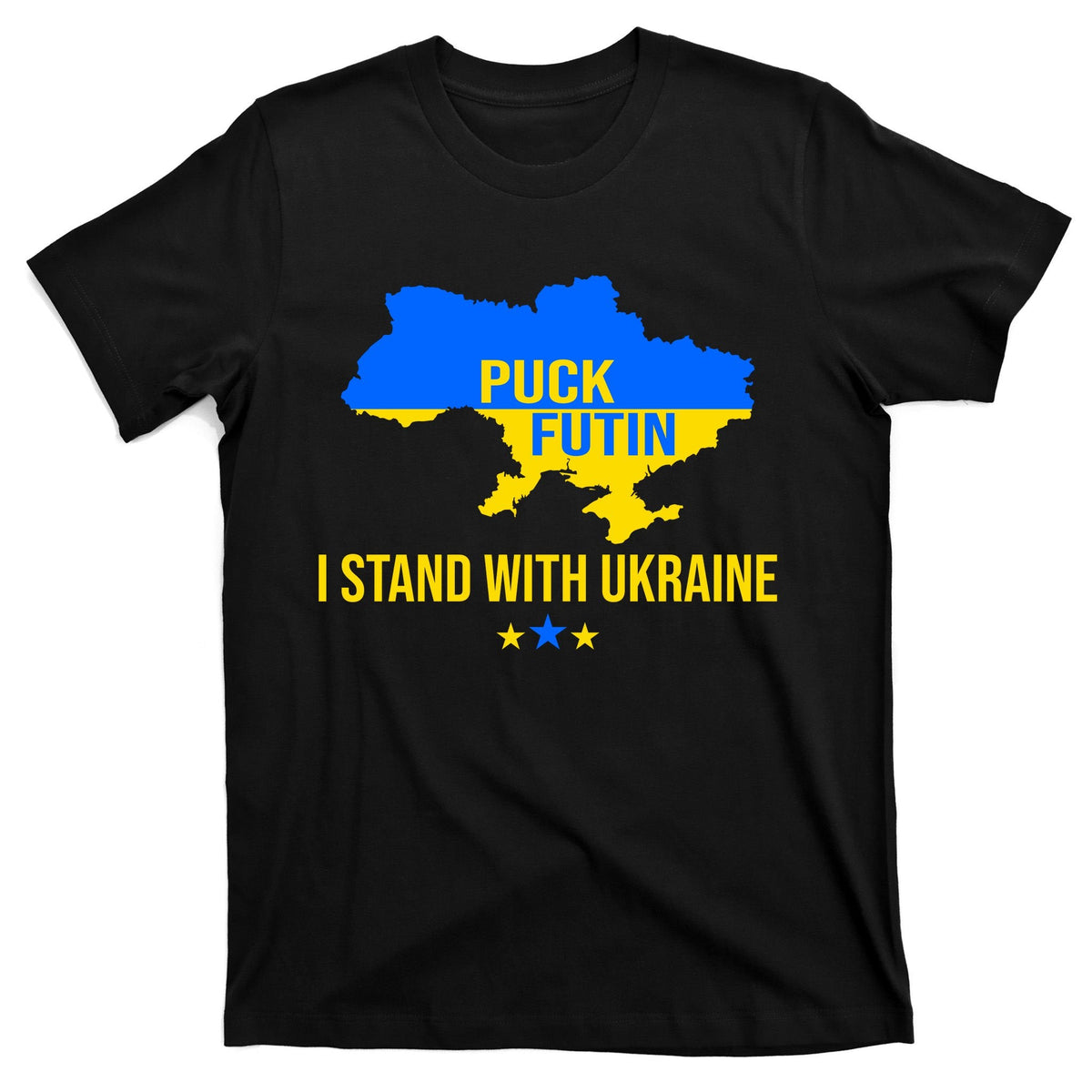 Puck Futin I Stand With Ukraine Support Flag T-Shirt product image 7