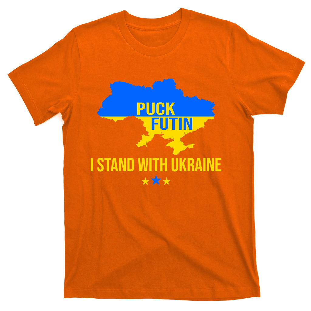 Puck Futin I Stand With Ukraine Support Flag T-Shirt product image 5