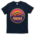 Phoenix Basketball Retro Logo Pixel Sunset T-Shirt product image 1