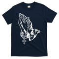Pray Praying Hands Rosary Cross T-Shirt product image 1