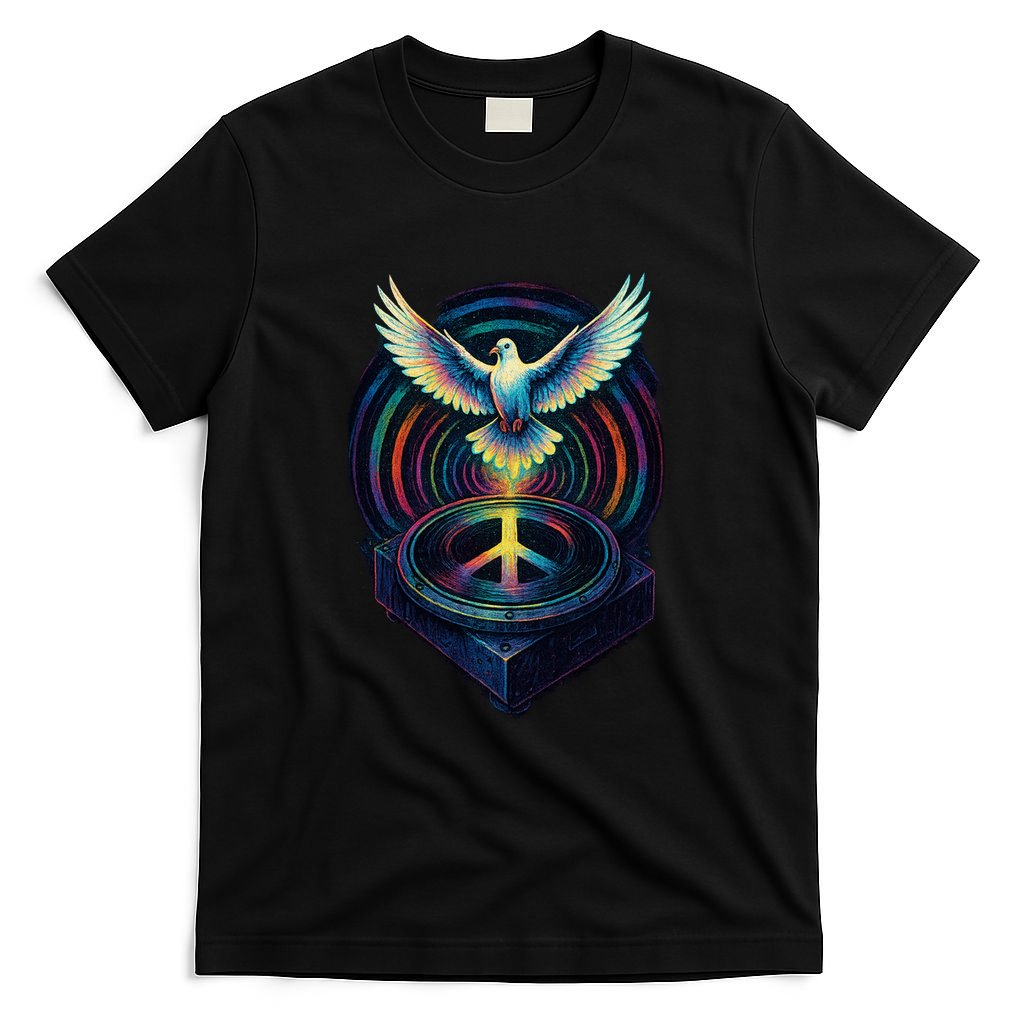 Peaceful Turntable Vibes T-Shirt product image 4