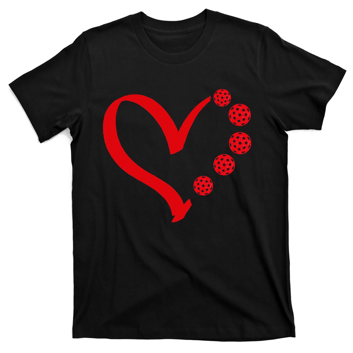 Pickleball Valentine Day Heart T-Shirt product image 5