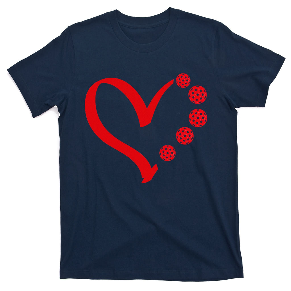 Pickleball Valentine Day Heart T-Shirt product image 1