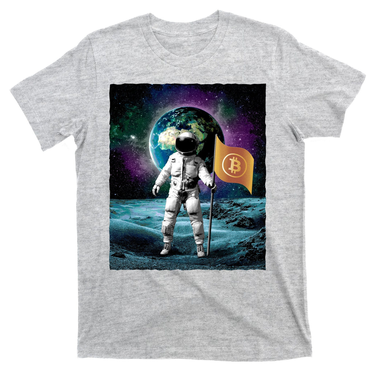 Retro Bitcoin Astronaut T-Shirt product image 9