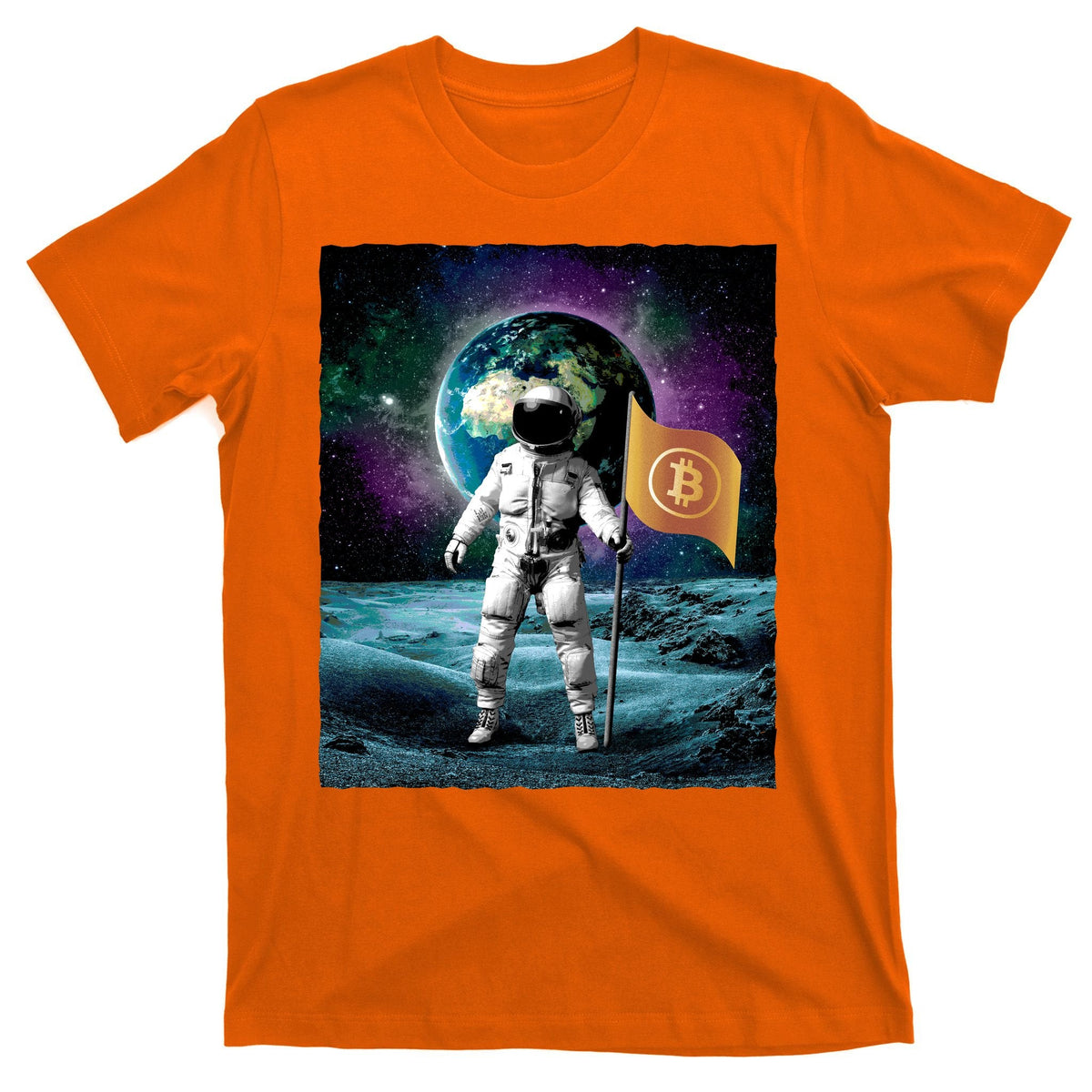 Retro Bitcoin Astronaut T-Shirt product image 5