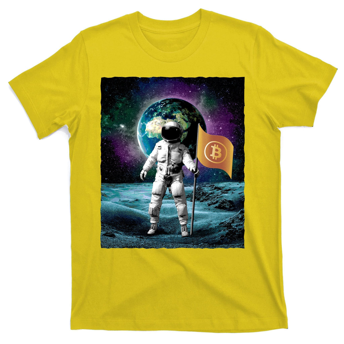 Retro Bitcoin Astronaut T-Shirt product image 3