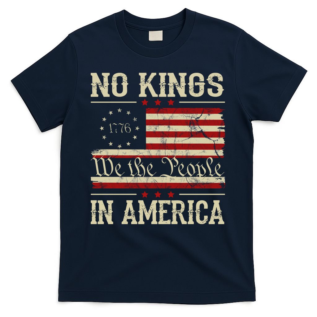 Retro June 14th No Kings In America 1776 USA Flag T-Shirt product image 1