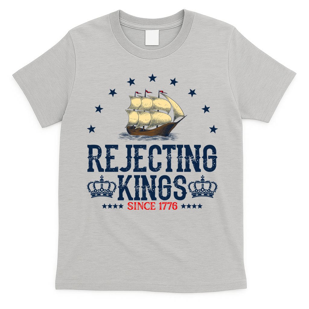 Rejecting Kings Since 1776 Vintage Patriotic No T-Shirt product image 5