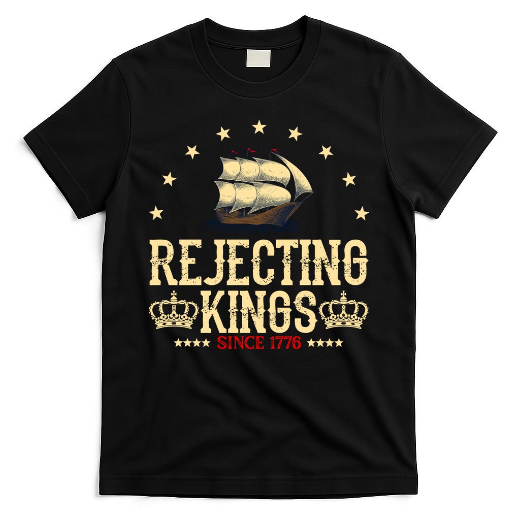 Rejecting Kings Since 1776 Vintage Patriotic No T-Shirt product image 4