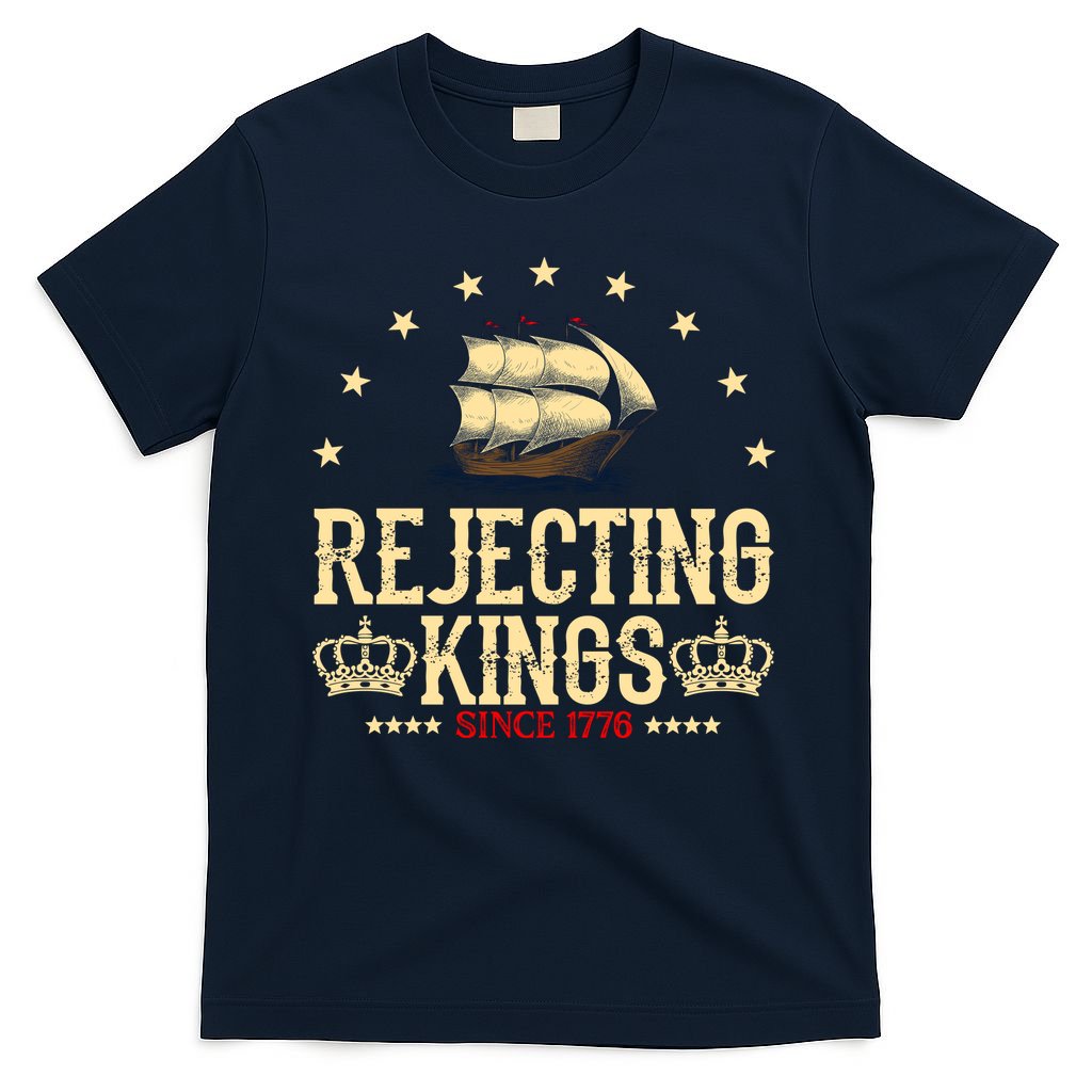 Rejecting Kings Since 1776 Vintage Patriotic No T-Shirt product image 1