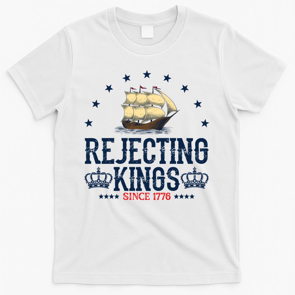 Rejecting Kings Since 1776 Vintage Patriotic No T-Shirt product image 6