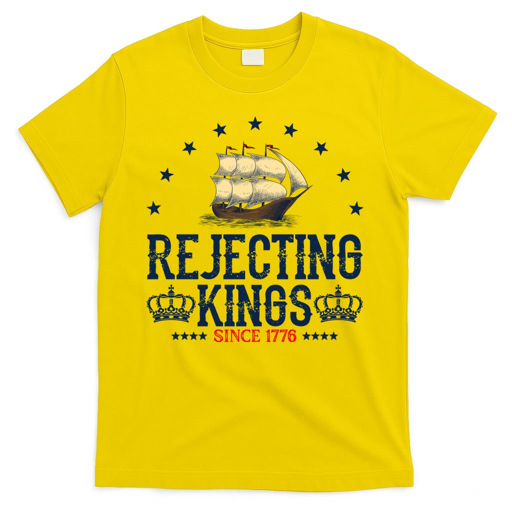 Rejecting Kings Since 1776 Vintage Patriotic No T-Shirt product image 2