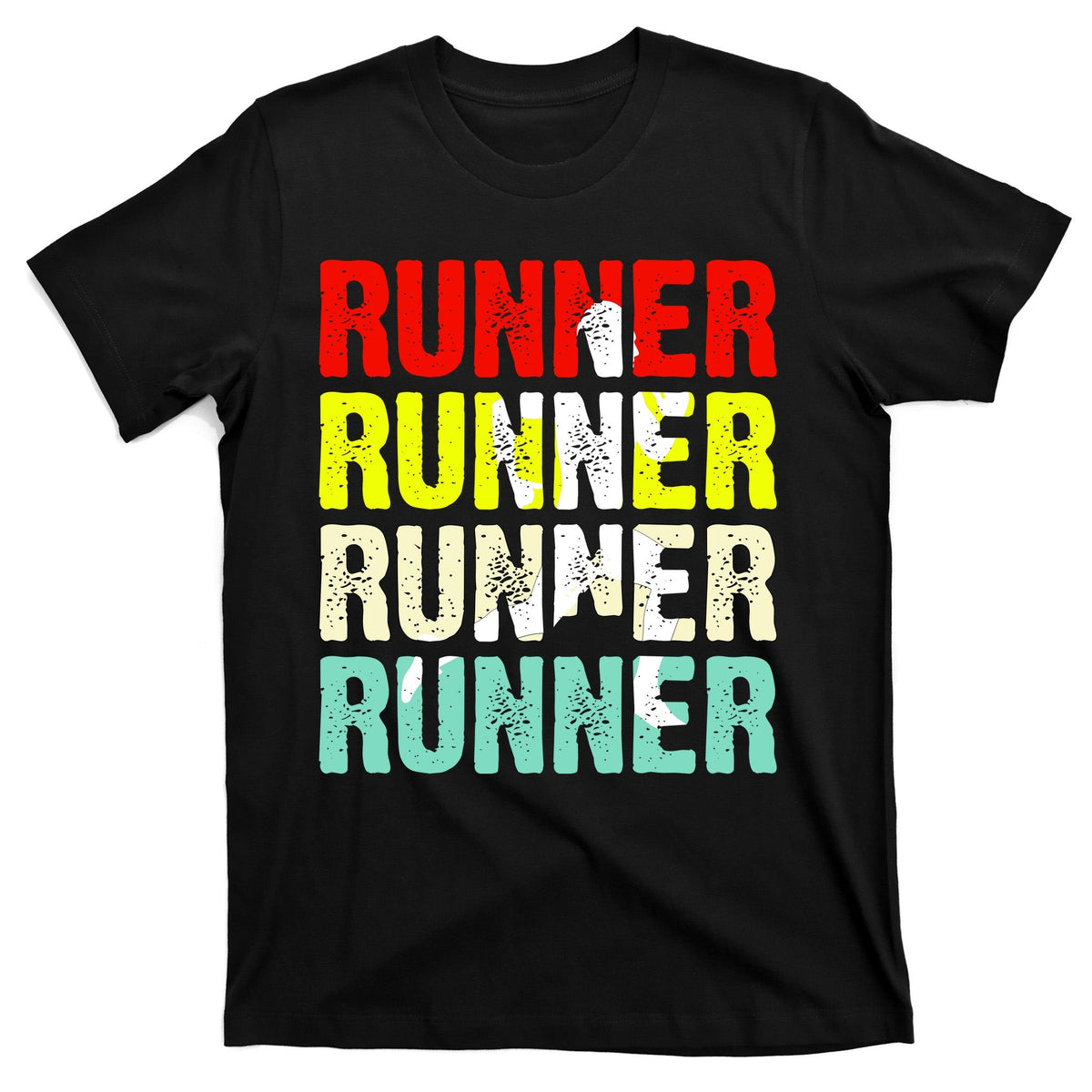 Runner Running Marathoner Retro Vintage T-Shirt product image 7
