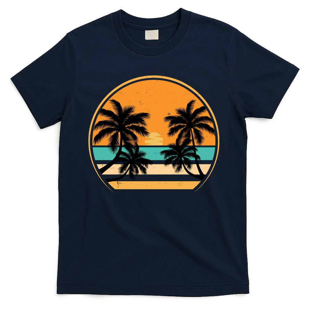 Retro Summer Sunset Vibe Vacation Beach Life T-Shirt product image 1