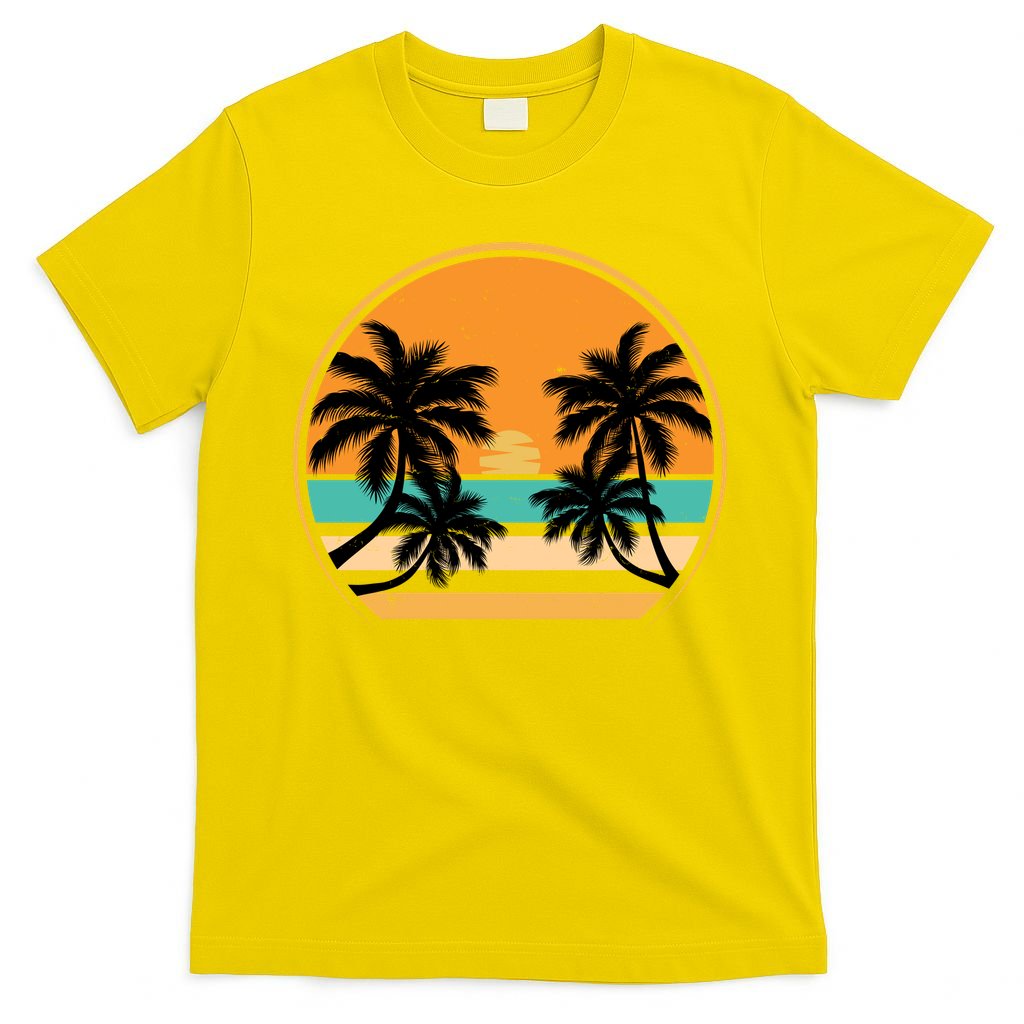 Retro Summer Sunset Vibe Vacation Beach Life T-Shirt product image 2