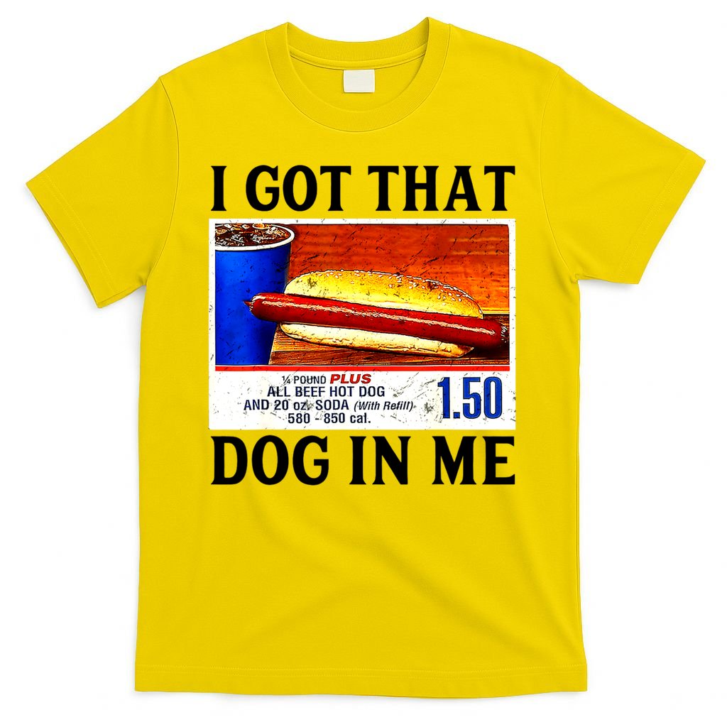 Retro Vintage I Got That Dog In Me Funny Hotdog T-Shirt product image 3
