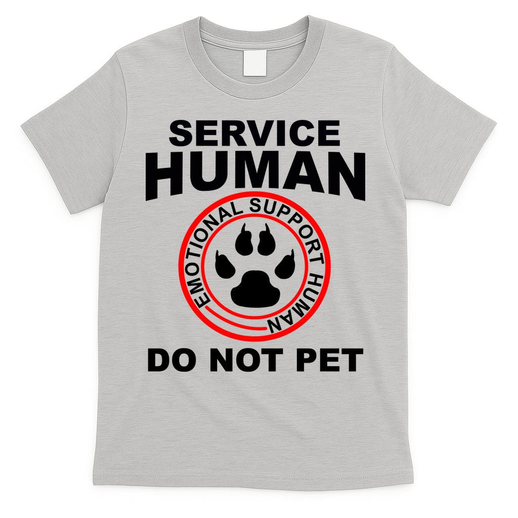 Service Human Gift Funny Dog Owner Emotional Support T-Shirt product image 5