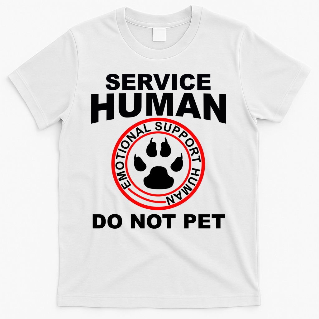 Service Human Gift Funny Dog Owner Emotional Support T-Shirt product image 6