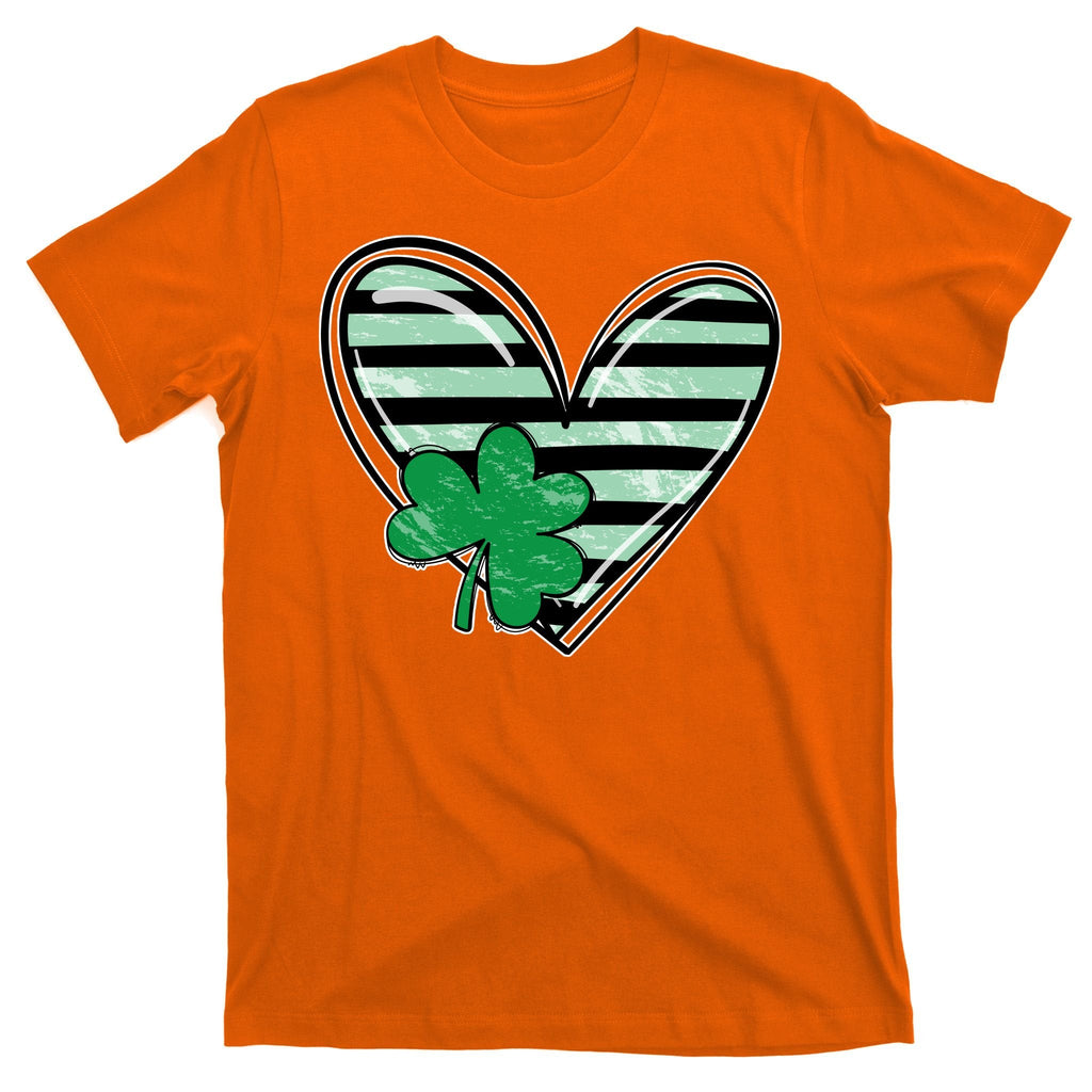 Shamrock Heart St Patrick Day Cute T-Shirt product image 5