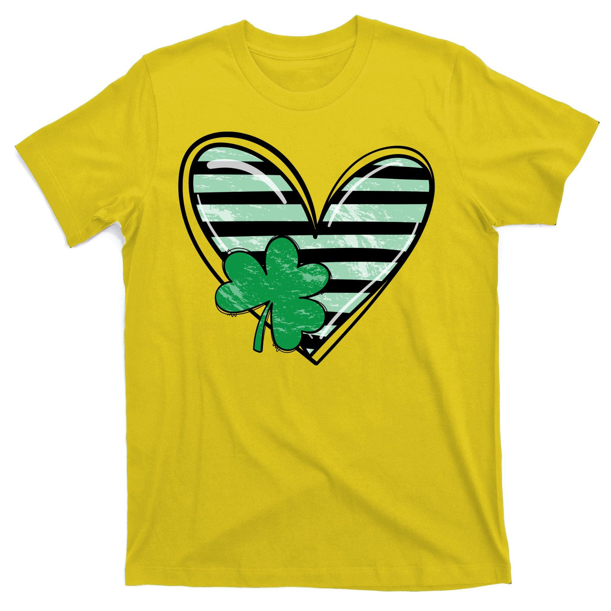 Shamrock Heart St Patrick Day Cute T-Shirt product image 3
