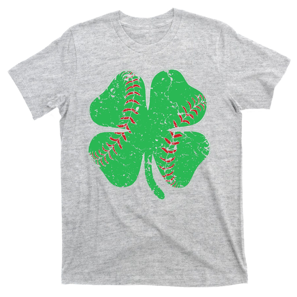 St Patrick's Day Baseball Catcher Pitcher Shamrock T-Shirt product image 9