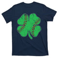 St Patrick's Day Baseball Catcher Pitcher Shamrock T-Shirt product image 1