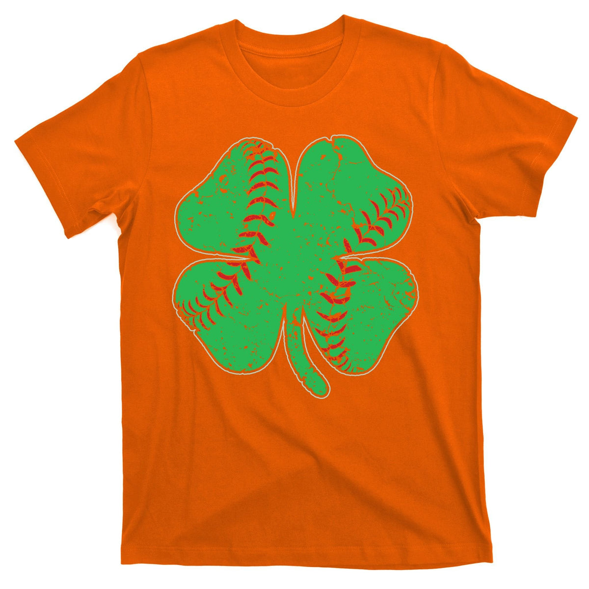 St Patrick's Day Baseball Catcher Pitcher Shamrock T-Shirt product image 5